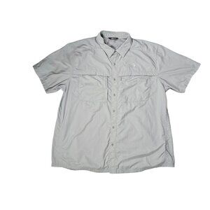The North Face Men's Gray Button Up Cool Horizon Shirt Size XXL